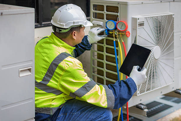 Professional Hvac technician working in Whitehouse Station, NJ